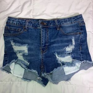RSQ Ripped Jean Shorts